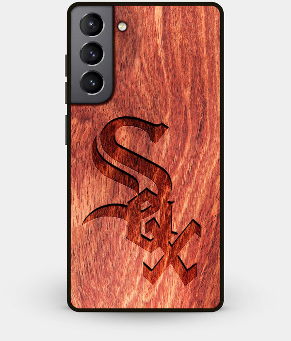 Best Wood Chicago White Sox Galaxy S21 Plus Case - Custom Engraved Cover - Engraved In Nature
