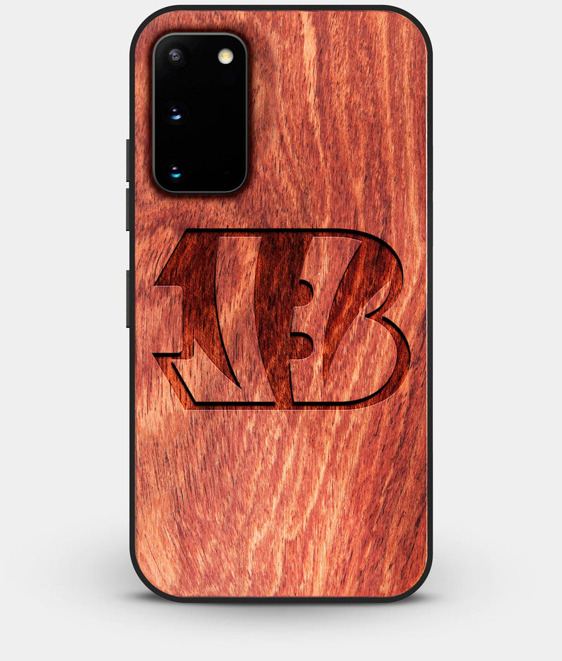 Best Wood Cincinnati Bengals Galaxy S20 FE Case - Custom Engraved Cover - Engraved In Nature
