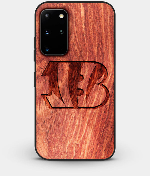 Best Custom Engraved Wood Cincinnati Bengals Galaxy S20 Plus Case - Engraved In Nature