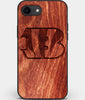 Best Custom Engraved Wood Cincinnati Bengals iPhone SE Case - Engraved In Nature