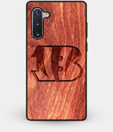 Best Custom Engraved Wood Cincinnati Bengals Note 10 Case - Engraved In Nature