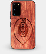 Best Custom Engraved Wood Cincinnati Reds Galaxy S20 Case - Engraved In Nature