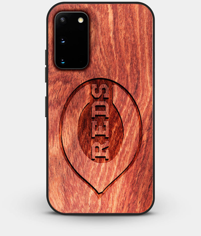 Best Wood Cincinnati Reds Galaxy S20 FE Case - Custom Engraved Cover - Engraved In Nature