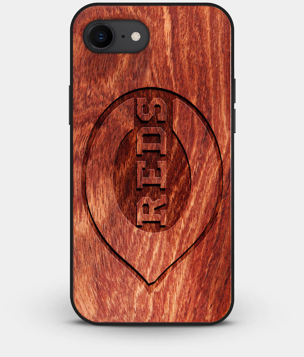 Best Custom Engraved Wood Cincinnati Reds iPhone 7 Case - Engraved In Nature