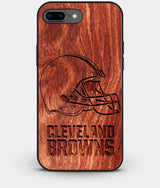 Best Custom Engraved Wood Cleveland Browns iPhone 8 Plus Case - Engraved In Nature