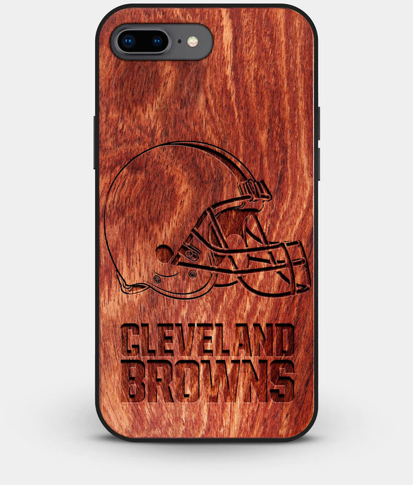 Best Custom Engraved Wood Cleveland Browns iPhone 8 Plus Case - Engraved In Nature