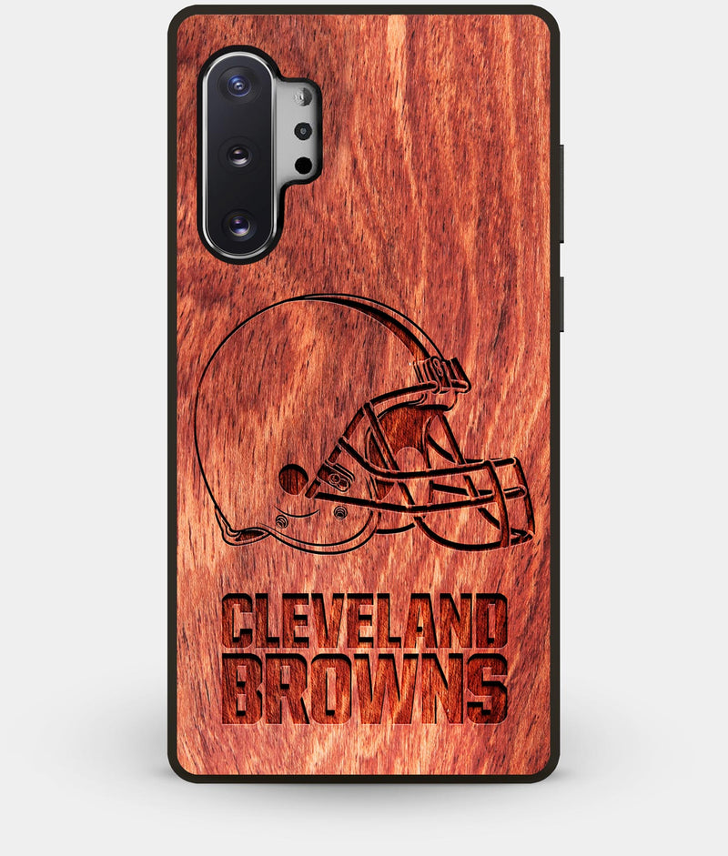 Best Custom Engraved Wood Cleveland Browns Note 10 Plus Case - Engraved In Nature