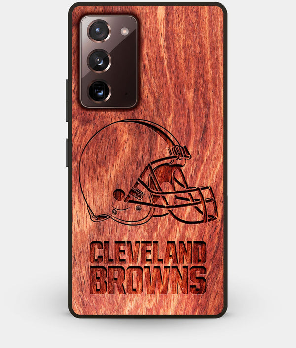 Best Custom Engraved Wood Cleveland Browns Note 20 Case - Engraved In Nature