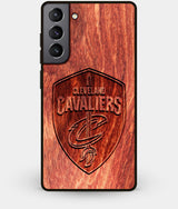 Best Wood Cleveland Cavaliers Galaxy S21 Case - Custom Engraved Cover - Engraved In Nature