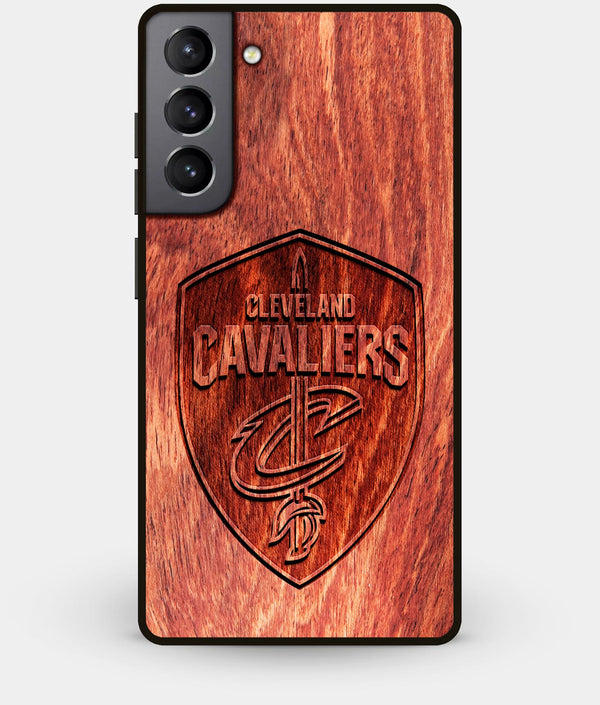 Best Wood Cleveland Cavaliers Galaxy S21 Plus Case - Custom Engraved Cover - Engraved In Nature