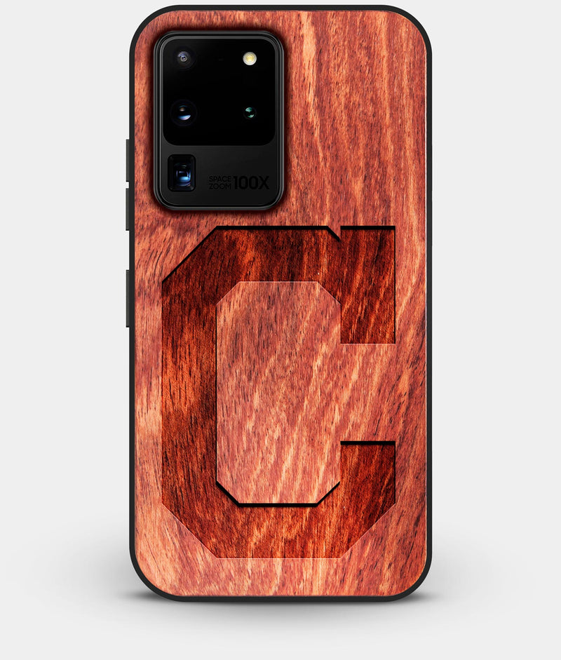 Best Custom Engraved Wood Cleveland Indians Galaxy S20 Ultra Case - Engraved In Nature