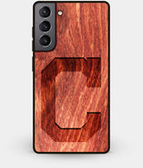Best Wood Cleveland Indians Galaxy S21 Plus Case - Custom Engraved Cover - Engraved In Nature