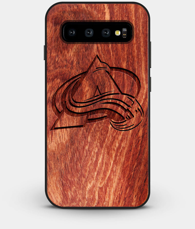 Best Custom Engraved Wood Colorado Avalanche Galaxy S10 Plus Case - Engraved In Nature