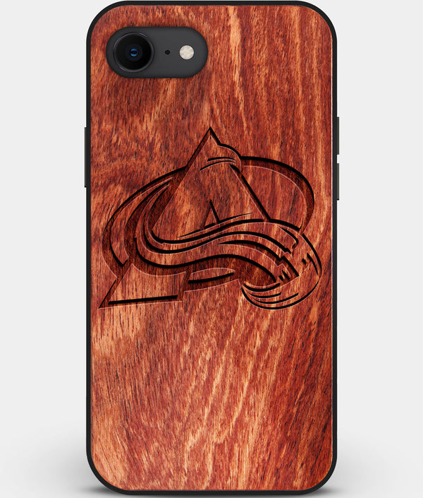 Best Custom Engraved Wood Colorado Avalanche iPhone SE Case - Engraved In Nature