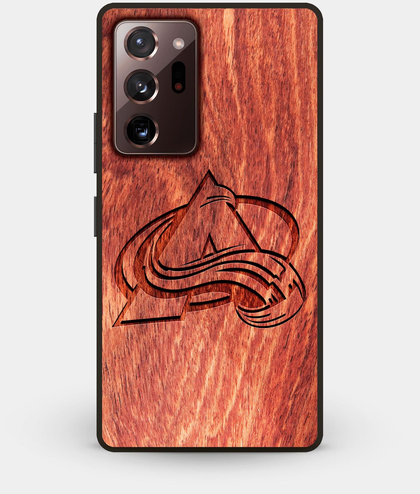 Custom Engraved Wood Colorado Avalanche Note 20 Ultra Case - Free ...