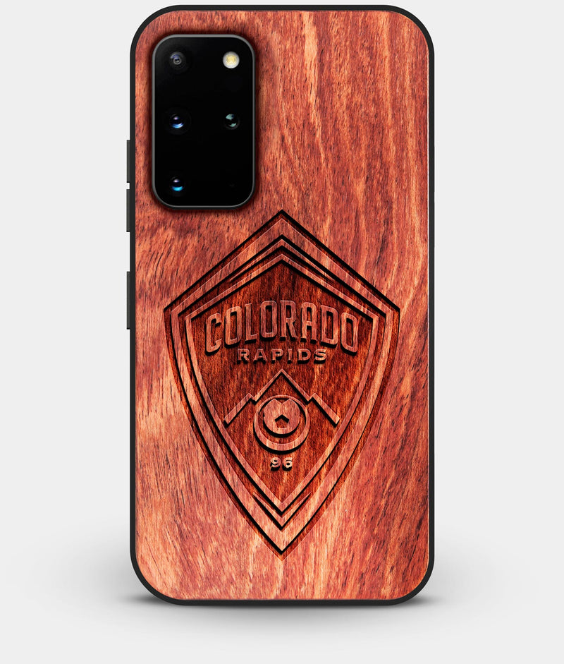 Best Custom Engraved Wood Colorado Rapids Galaxy S20 Plus Case - Engraved In Nature