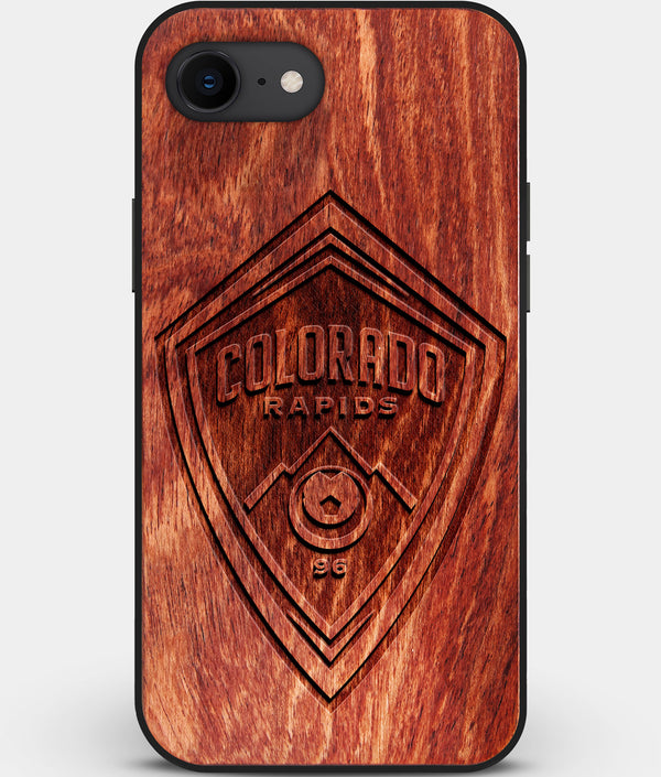 Best Custom Engraved Wood Colorado Rapids iPhone SE Case - Engraved In Nature