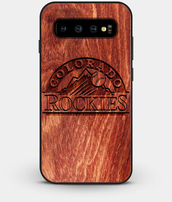 Best Custom Engraved Wood Colorado Rockies Galaxy S10 Case - Engraved In Nature