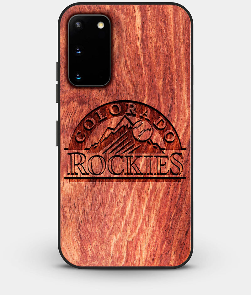 Best Wood Colorado Rockies Galaxy S20 FE Case - Custom Engraved Cover - Engraved In Nature