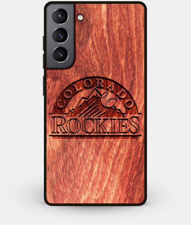 Best Wood Colorado Rockies Galaxy S21 Case - Custom Engraved Cover - Engraved In Nature