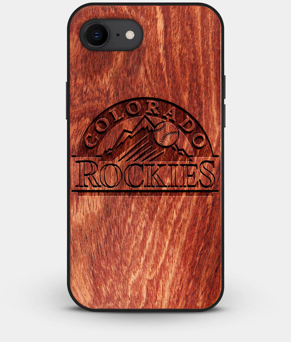 Best Custom Engraved Wood Colorado Rockies iPhone 8 Case - Engraved In Nature