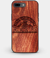 Best Custom Engraved Wood Colorado Rockies iPhone 8 Plus Case - Engraved In Nature