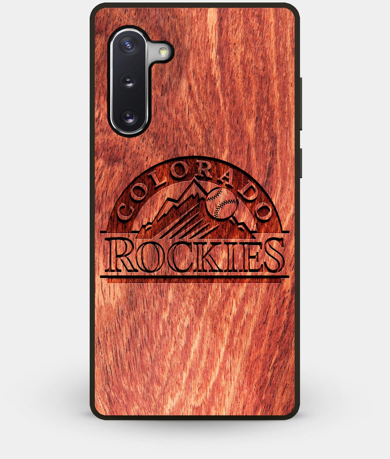 Best Custom Engraved Wood Colorado Rockies Note 10 Case - Engraved In Nature