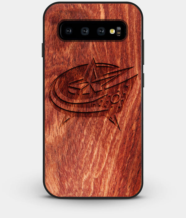Best Custom Engraved Wood Columbus Blue Jackets Galaxy S10 Case - Engraved In Nature