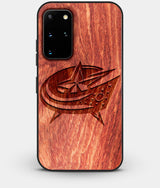 Best Custom Engraved Wood Columbus Blue Jackets Galaxy S20 Plus Case - Engraved In Nature