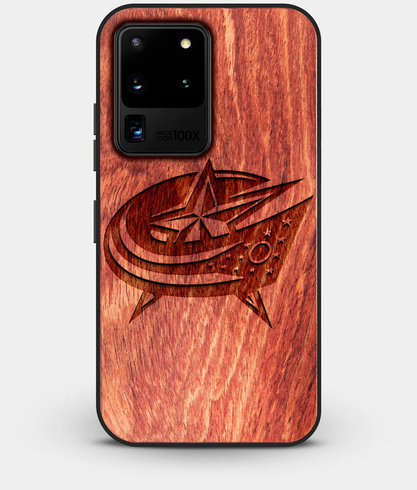 Best Custom Engraved Wood Columbus Blue Jackets Galaxy S20 Ultra Case - Engraved In Nature