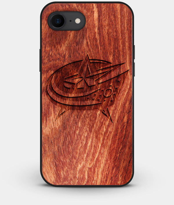 Best Custom Engraved Wood Columbus Blue Jackets iPhone 7 Case - Engraved In Nature