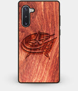 Best Custom Engraved Wood Columbus Blue Jackets Note 10 Case - Engraved In Nature