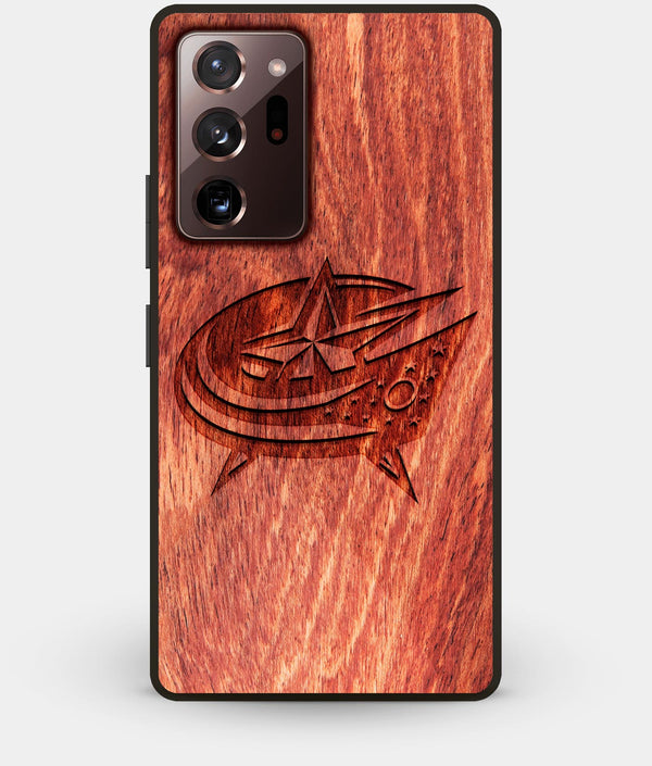Best Custom Engraved Wood Columbus Blue Jackets Note 20 Ultra Case - Engraved In Nature