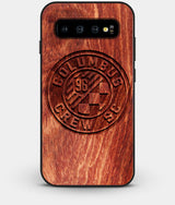 Best Custom Engraved Wood Columbus Crew SC Galaxy S10 Plus Case - Engraved In Nature