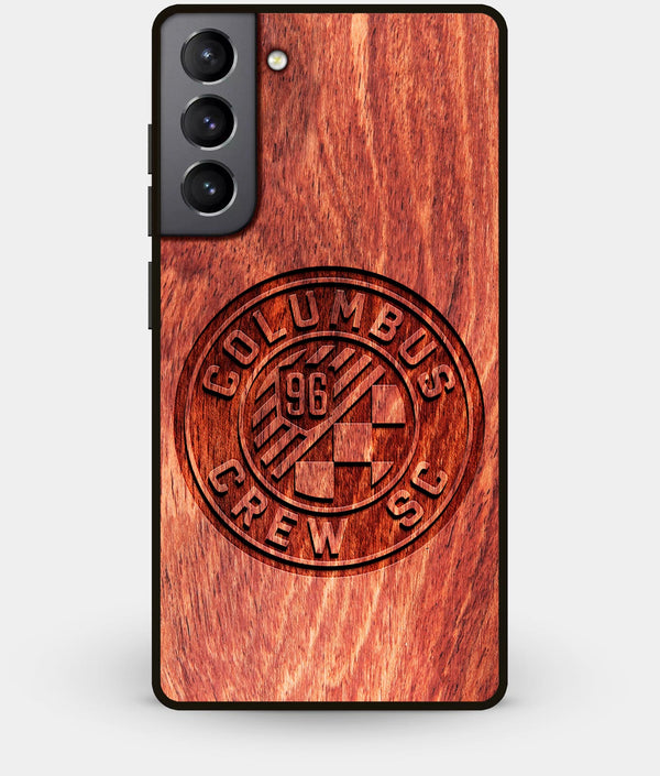 Best Wood Columbus Crew SC Galaxy S21 Case - Custom Engraved Cover - Engraved In Nature