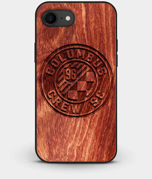 Best Custom Engraved Wood Columbus Crew SC iPhone 8 Case - Engraved In Nature