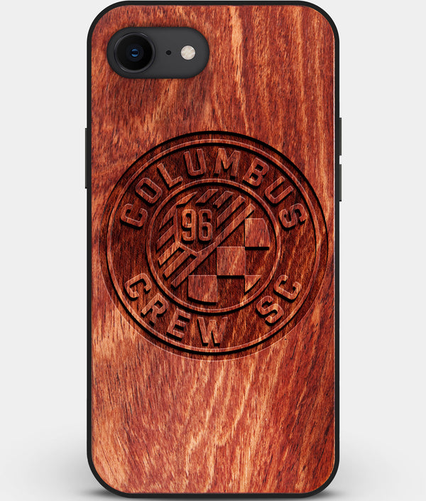 Best Custom Engraved Wood Columbus Crew SC iPhone SE Case - Engraved In Nature