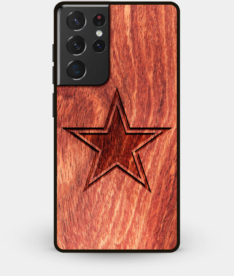 Best Wood Dallas Cowboys Galaxy S21 Ultra Case - Custom Engraved Cover - Engraved In Nature
