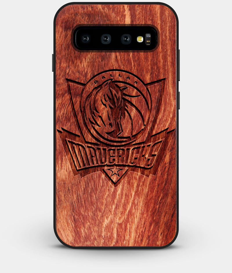 Best Custom Engraved Wood Dallas Mavericks Galaxy S10 Plus Case - Engraved In Nature