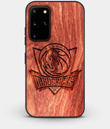 Best Custom Engraved Wood Dallas Mavericks Galaxy S20 Plus Case - Engraved In Nature