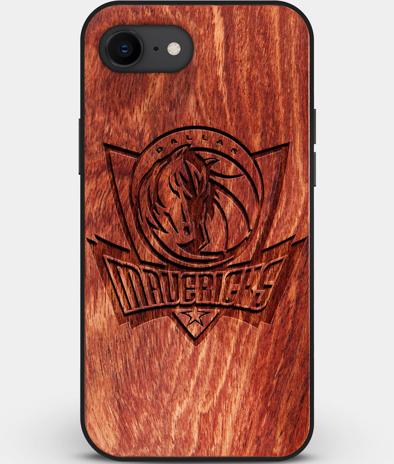 Best Custom Engraved Wood Dallas Mavericks iPhone SE Case - Engraved In Nature