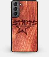 Best Wood Dallas Stars Galaxy S21 Plus Case - Custom Engraved Cover - Engraved In Nature