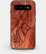 Best Custom Engraved Wood Denver Broncos Galaxy S10 Plus Case - Engraved In Nature