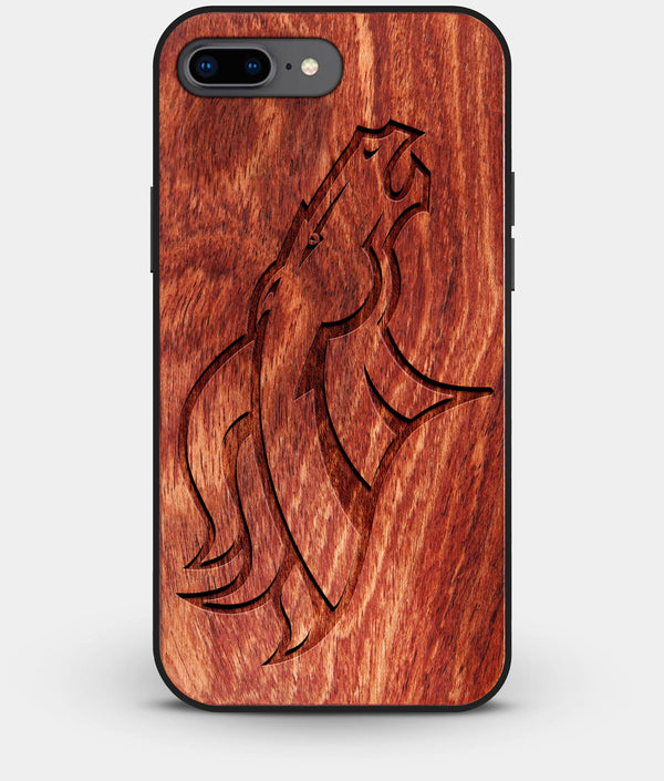 Best Custom Engraved Wood Denver Broncos iPhone 8 Plus Case - Engraved In Nature