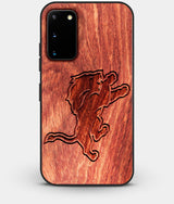 Best Wood Detroit Lions Galaxy S20 FE Case - Custom Engraved Cover - Engraved In Nature