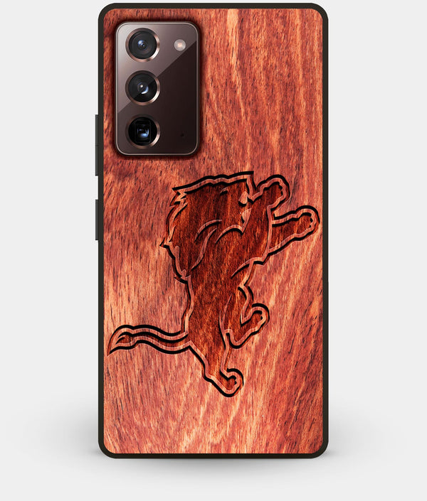 Best Custom Engraved Wood Detroit Lions Note 20 Case - Engraved In Nature
