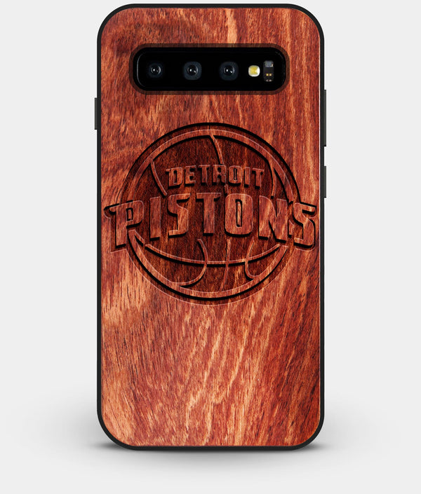 Best Custom Engraved Wood Detroit Pistons Galaxy S10 Case - Engraved In Nature