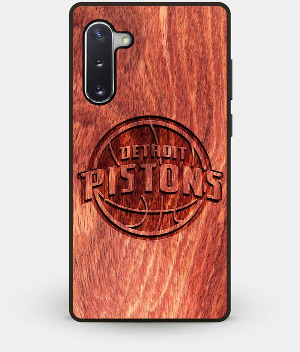 Best Custom Engraved Wood Detroit Pistons Note 10 Case - Engraved In Nature