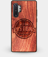 Best Custom Engraved Wood Detroit Pistons Note 10 Plus Case - Engraved In Nature
