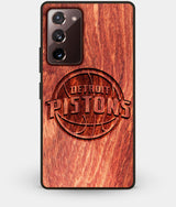 Best Custom Engraved Wood Detroit Pistons Note 20 Case - Engraved In Nature